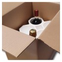Kit Portabottiglie Vino in Polistirolo con Scatola di Cartone - Polistirolo