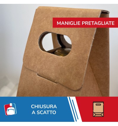 SCATOLE CARTONE PORTABOTTIGLIE - SCATOLE IN CARTONE