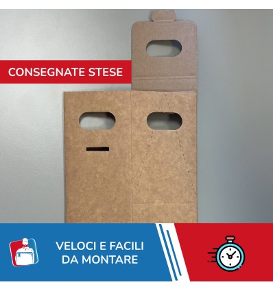 SCATOLE CARTONE PORTABOTTIGLIE - SCATOLE IN CARTONE