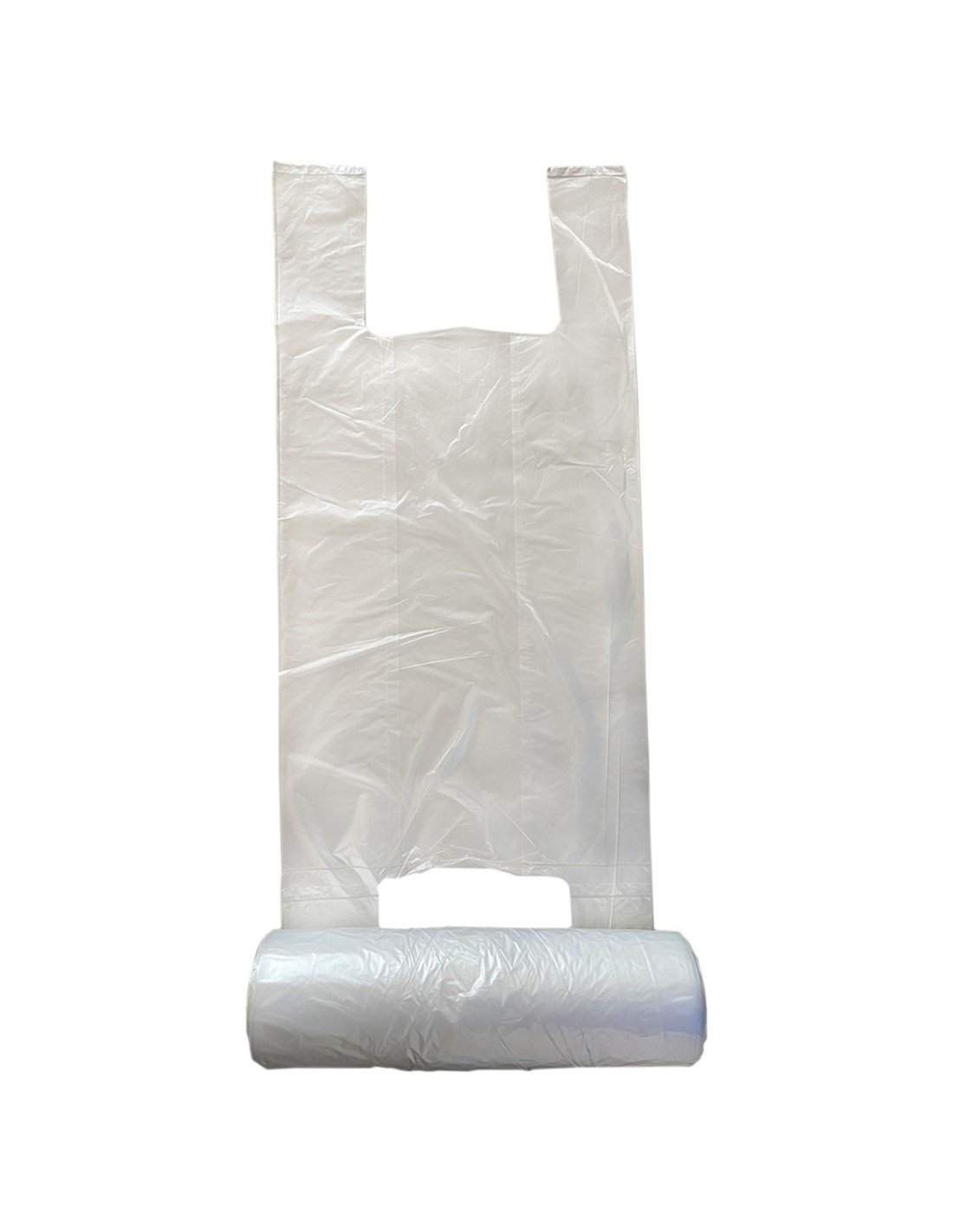 FHYT 200 pz Sacchetti Trasparenti in Plastica con Manici Gilet Stile  Sacchetti Buste per Spesa Nuovi Materiali - 48 * 28 * 14cm : :  Casa e cucina