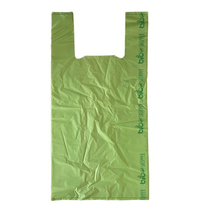 Shopper biodegradabili e compostabili maxi verdi 30x60 cm 4 Kg - Ekoe ®