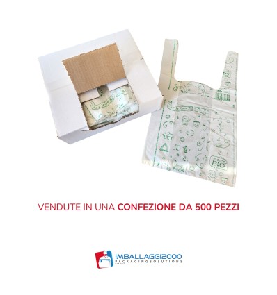 SHOPPER BIODEGRADABILI MAXI 30X60 - Imballaggi alimentari