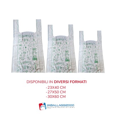 SHOPPER BIODEGRADABILI MAXI 30X60 - Imballaggi alimentari