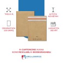 Buste a sacco per spedizione e reso in carta 350x420+80 - Buste per spedizioni