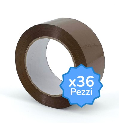 Nastro Adesivo Silenzioso Avana - 50mm x 132mt - 28 micron - Nastri Adesivi