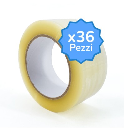 Nastro Adesivo Silenzioso Trasparente - 50mm x 132mt - 28 micron - Nastri Adesivi