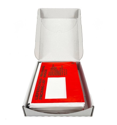 PAC LIST 17,5X23,5 STAMPATE ROSSE - Buste Per Spedizioni