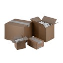 SCATOLE 1 ONDA AVANA 30X21X27 - Scatole in cartone
