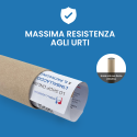 TUBO ALTEZZA CM 70 DIAMETRO CM 6 CON 2 TAPPI INSERITI - Buste Per Spedizioni