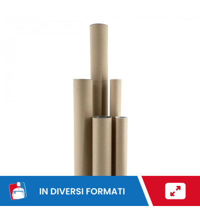 TUBO ALTEZZA CM 70 DIAMETRO CM 6 CON 2 TAPPI INSERITI - Buste Per Spedizioni