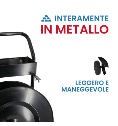CARRELLO PORTA REGGIA IN FERRO - Reggiatura E Insacchettamento