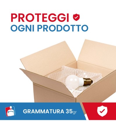 Pluriball rotolo leggero 50cmx10mt gr 35/mq - Pluriball in Rotoli