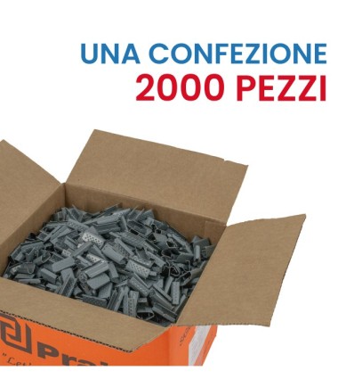 sigilli per reggia 12mm in plastica scatola da 2000 - REGGIATRICI SIGILLI E CARRELLI