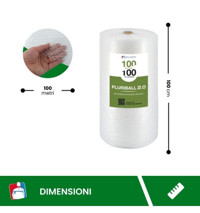 Pluriball 2.0 il pluriball ecologico 100x100 - Protezione e Materiale Imballaggio