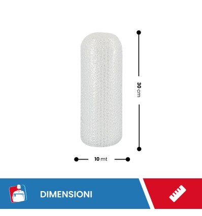 Pluriball rotolo leggero 30cmx10mt gr 35/mq - Pluriball in Rotoli