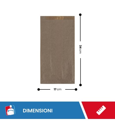 SACCHETTI AVANA 17X34 - Imballaggi alimentari