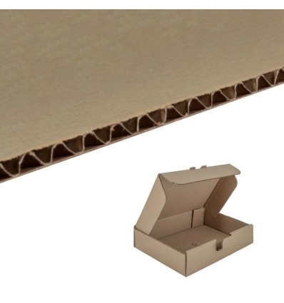 SCATOLE CARTONE AVANA FUSTELLATE PIATTE - Scatole