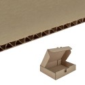 SCATOLE CARTONE AVANA FUSTELLATE PIATTE - Scatole