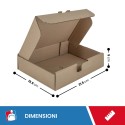 SCATOLE 1 ONDA AVANA AUTOMONTANTE FUSTELLATA 21,5X15,5X5 - Scatole