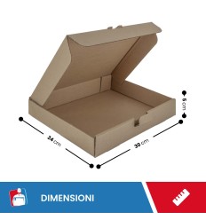 SCATOLE 1 ONDA AVANA AUTOMONTANTE FUSTELLATA 30X24X5 - Scatole 2