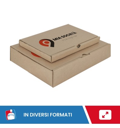 SCATOLE IN CARTONE AVANA PERSONALIZZATE FUSTELLATE PIATTE - Scatole