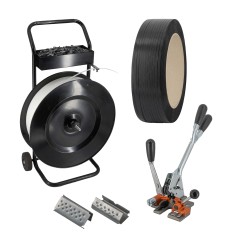 KIT COMPLETO PER REGGIARE CON REGGIATRICE REGGIA SIGILLI E CARRELLO - Reggiatura E Insacchettamento