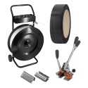KIT COMPLETO PER REGGIARE CON REGGIATRICE REGGIA SIGILLI E CARRELLO - Reggiatura E Insacchettamento