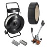 KIT COMPLETO PER REGGIARE CON REGGIATRICE REGGIA SIGILLI E CARRELLO