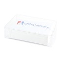 PORTA BIGLIETTI DA VISITA PVC MORBIDO TRASPARENTE CM 9,8X5,8X2,8 100 PZ - Ufficio E Cancelleria