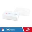 PORTA BIGLIETTI DA VISITA PVC MORBIDO TRASPARENTE CM 9,8X5,8X2,8 100 PZ - Ufficio E Cancelleria