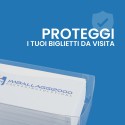 PORTA BIGLIETTI DA VISITA PVC MORBIDO TRASPARENTE CM 9,8X5,8X2,8 100 PZ - Ufficio E Cancelleria