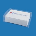 PORTA BIGLIETTI DA VISITA PVC MORBIDO TRASPARENTE CM 9,8X5,8X2,8 100 PZ - Ufficio E Cancelleria
