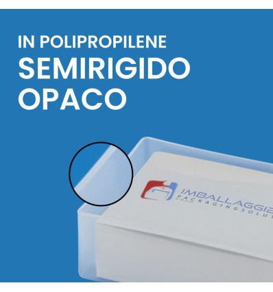PORTA BIGLIETTI DA VISITA POLIPROPILENE SEMIRIGIDO OPACO CM 9,2X5,8X3,2 100 PZ - Ufficio e cancelleria