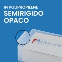 PORTA BIGLIETTI DA VISITA POLIPROPILENE SEMIRIGIDO OPACO CM 9,2X5,8X3,2 100 PZ - Ufficio e cancelleria