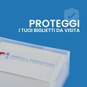 PORTA BIGLIETTI DA VISITA POLIPROPILENE SEMIRIGIDO OPACO CM 9,2X5,8X3,2 100 PZ - Ufficio e cancelleria