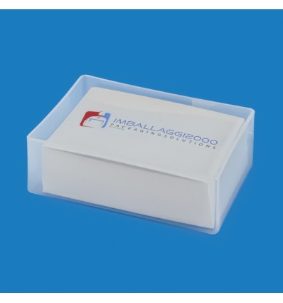 PORTA BIGLIETTI DA VISITA POLIPROPILENE SEMIRIGIDO OPACO CM 9,2X5,8X3,2 100 PZ - Ufficio e cancelleria