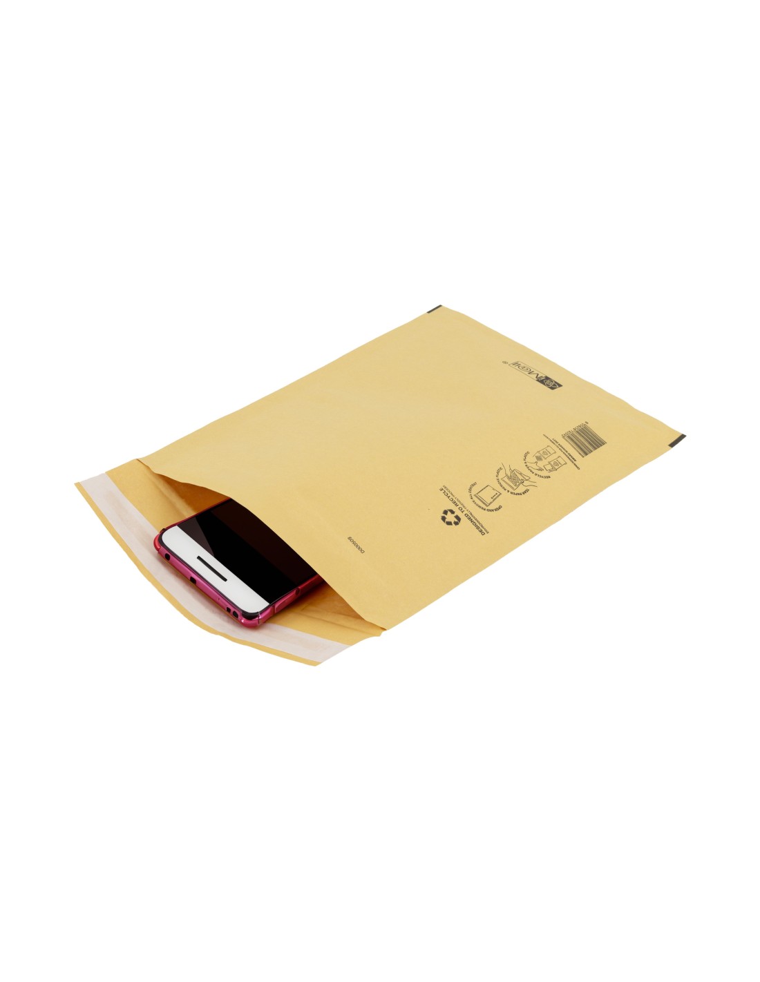 Buste Postali Imbottite Ecologiche 100pz 102x204mm (interno) chiusura  adesiva. Buste spedizione con protezione oggetti documenti STIm@