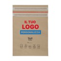 Buste a sacco per spedizione e reso in carta 225x250+80 personalizzate - Buste Per Spedizioni