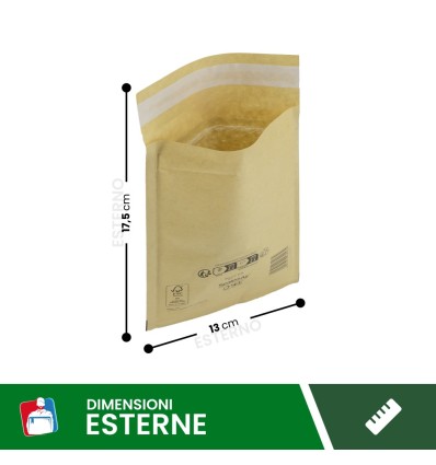 buste imbottite mail lite gold 11X16 A - Buste per spedizioni