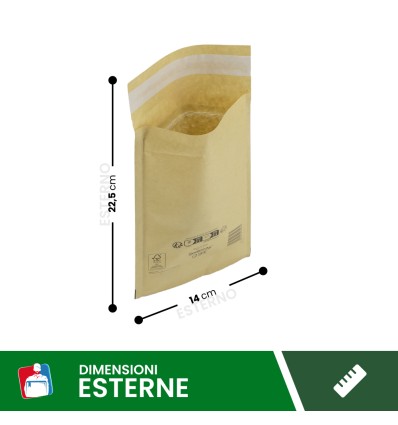 buste imbottite mail lite gold 12X21 B - Buste Per Spedizioni