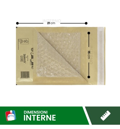 buste imbottite mail lite gold 15X21 C - Buste Per Spedizioni