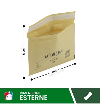 buste imbottite mail lite gold 18X16 CD - Buste per spedizioni