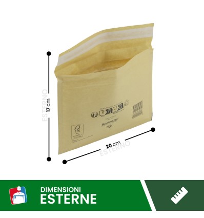 buste imbottite mail lite gold 18X16 CD - Buste Per Spedizioni