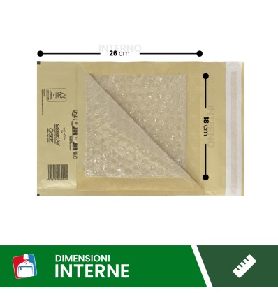buste imbottite mail lite gold 18X26 D - Buste Per Spedizioni