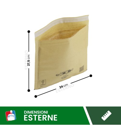 buste imbottite mail lite gold 22X26 E - Buste per spedizioni
