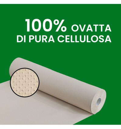 Lenzuolino medico in rotolo 100% riciclato 60cm x 75m - Igiene Sicurezza e Monouso carta