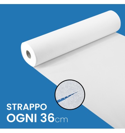 Rotolo Lenzuolino Medico - 60 cm x 75 mt - Rotolo Carta Lettino - Igiene Sicurezza e Monouso carta