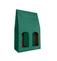 Scatole Verdi per 2 bottiglie - SCATOLE IN CARTONE