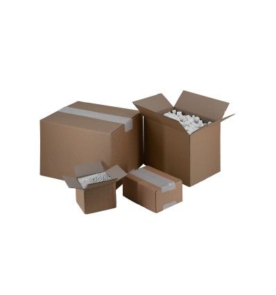 SCATOLE 1 ONDA AVANA 35X35X20 - Scatole in cartone