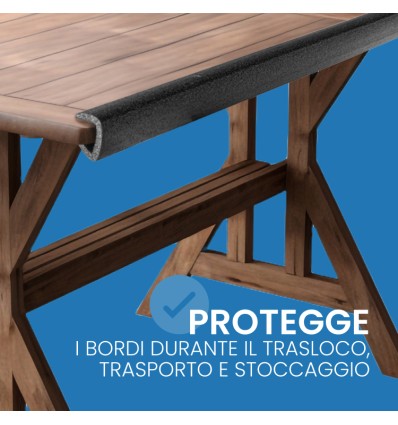 PROFILO A U IN PE ESPANSO C 40MM A 60MM 2MT SP 12MM - Film Estensibile E Pallettizzazione